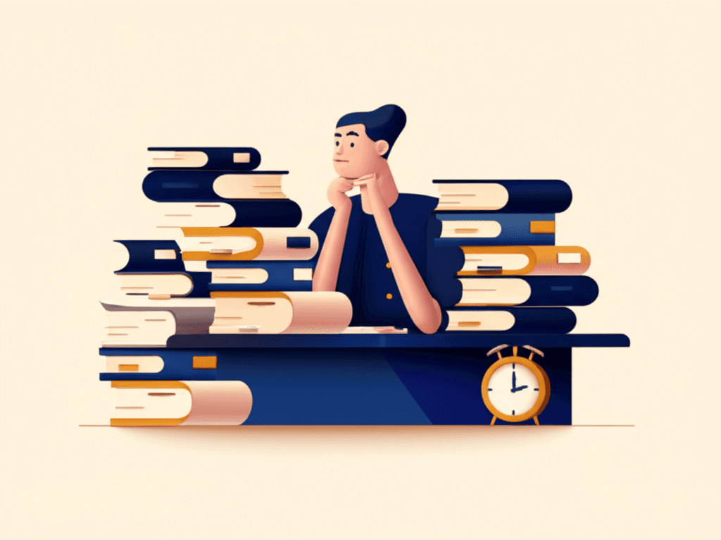 Busy expert overwhelmed by papers, wanting to share knowledge but lacking time